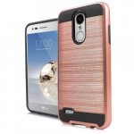 Wholesale LG Aristo 2, Tribute Dynasty, LG K8 (2018) Armor Hybrid Case (RoseGold)